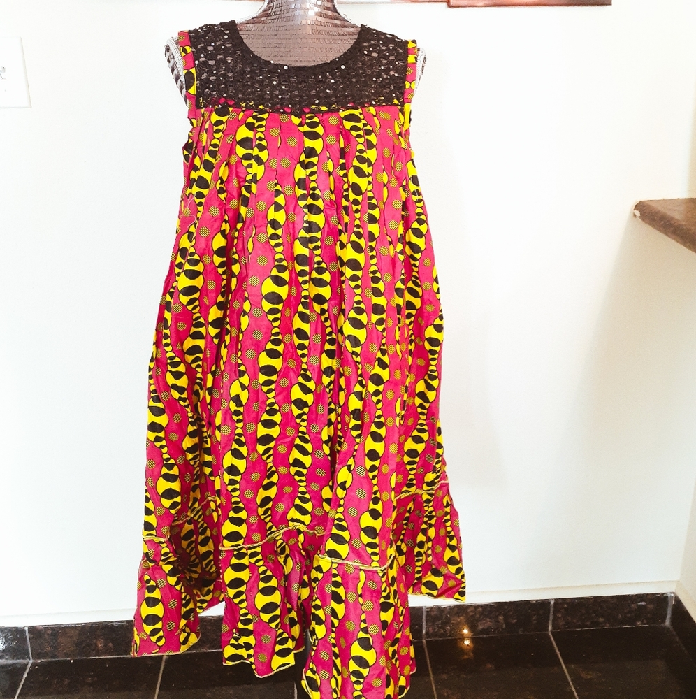 African print ,ankara, women dress, Large size,unu
